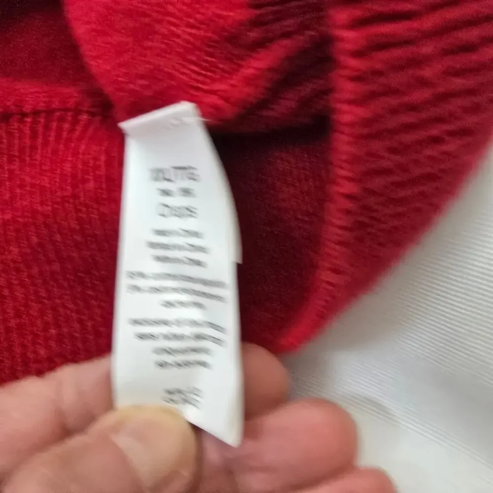 Chaps Cashmere Red V-Neck Sweater Men’s XXL Old Money Grandpa Core Luxury Knit
